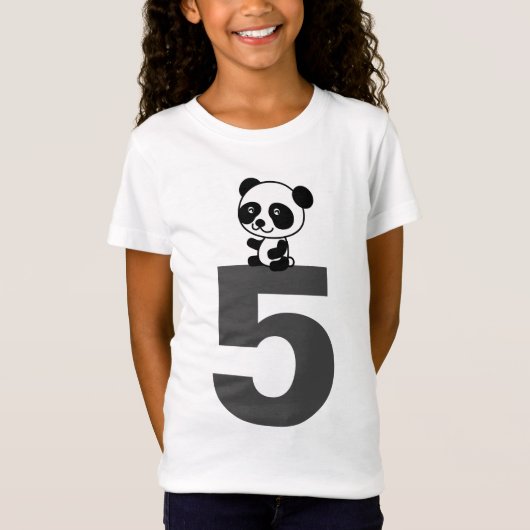 T-shirts DE CINQ ANS DE PANDA (Devant)