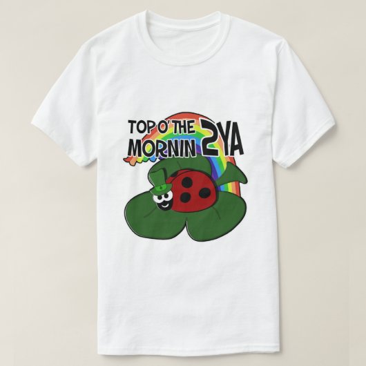 T-shirts de coccinelle du jour de St Patrick (Design devant)