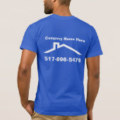 T-shirts de construction de toiture (Dos)