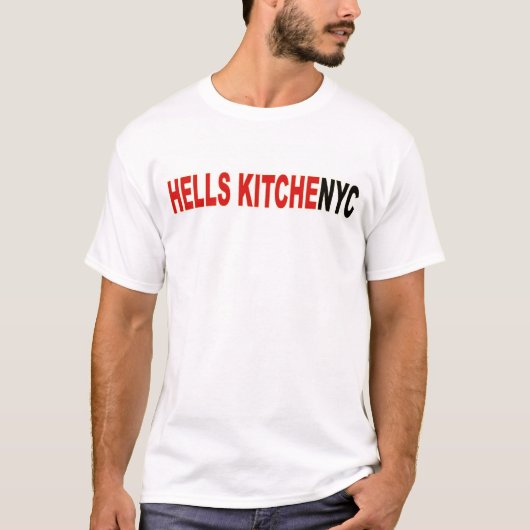 T-shirts de cuisine d'enfers de New York City (Devant)