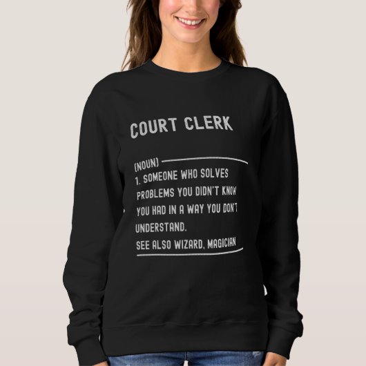 T-shirts de définition de greffier de tribunal tit (Devant)