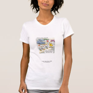 T-shirts de dessin animé du Times de Londres