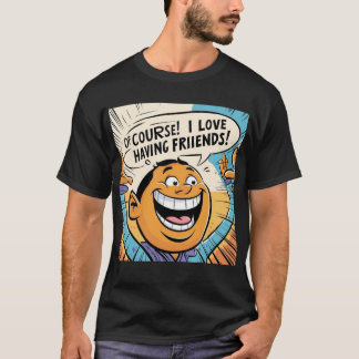 T-shirts de dessins animés colorés et amusants pou