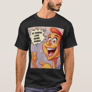 T-shirts de dessins animés colorés et amusants pou