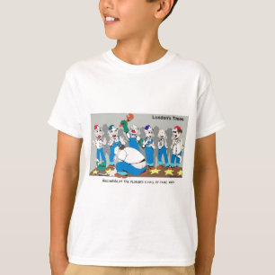 T-shirts de dessins humoristiques du Times de Lond