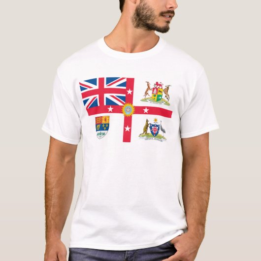 T-shirts de drapeau d'Empire Britannique (Devant)