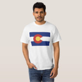 T-shirts de drapeau d'état du Colorado (Devant entier)