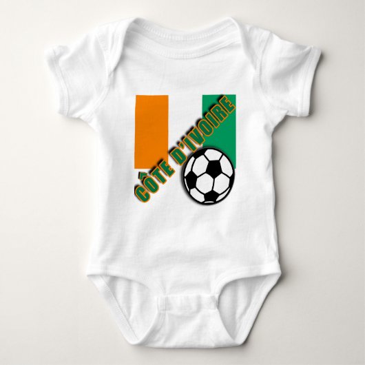 T-shirts de fan de foot de COTE D'IVOIRE de la (Devant)