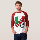 T-shirts de fan de foot du monde de l'ITALIE (Devant entier)