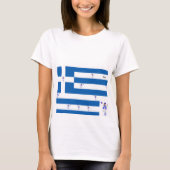 T-shirts de femme /Drapeau grec (Devant)