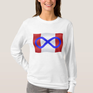 T-shirts de femmes des Premières Nations Fière Mét