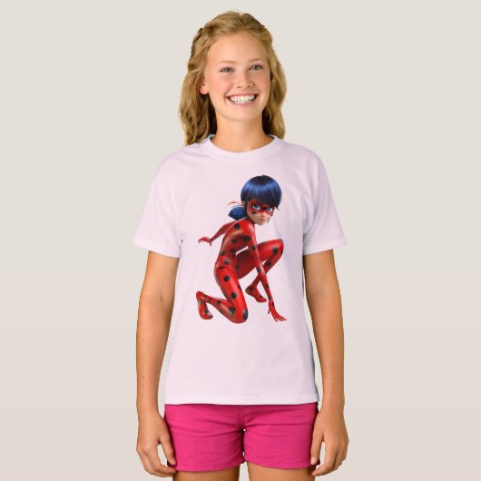 T-Shirts de filles Ladybug (Devant entier)