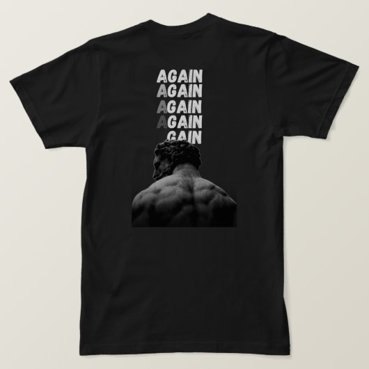 T-Shirts de Fitness avec Impression au Dos de Moti (Design dos)
