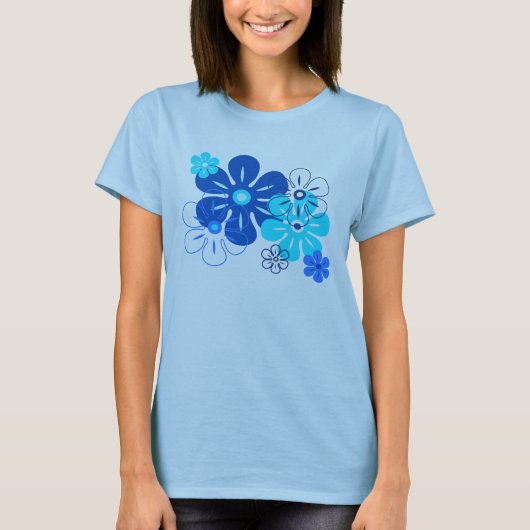 T-shirts de Gal Tropical Flower Rain (Devant)