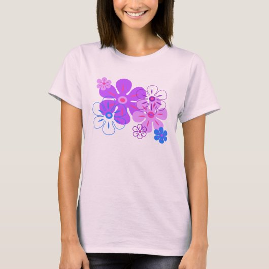 T-shirts de Gal Tropical Flower Rain (Devant)