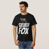 T-shirts de grand-père pour hommes SILVER FOX (Devant entier)