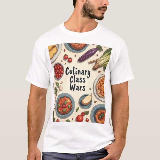 T-shirts de guerre culinaire (Devant)