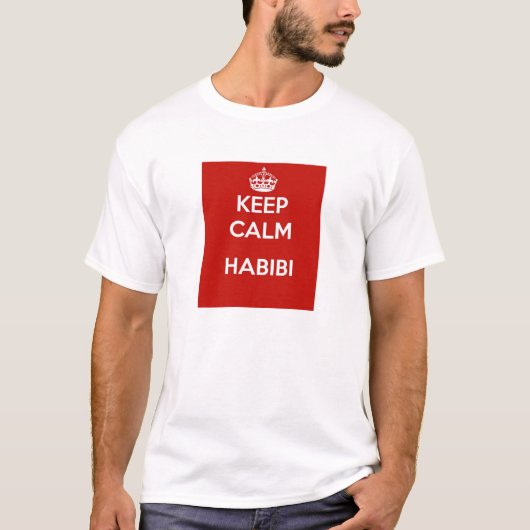 T-shirts de habibi de Moyen-Orient d'Arabe (Devant)