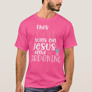 T-shirts de jardin pour adolescentes Jésus et jard