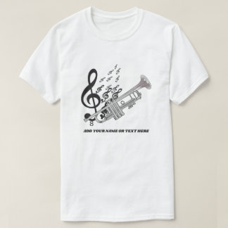 T-shirts de jazz de trompettiste de trompette