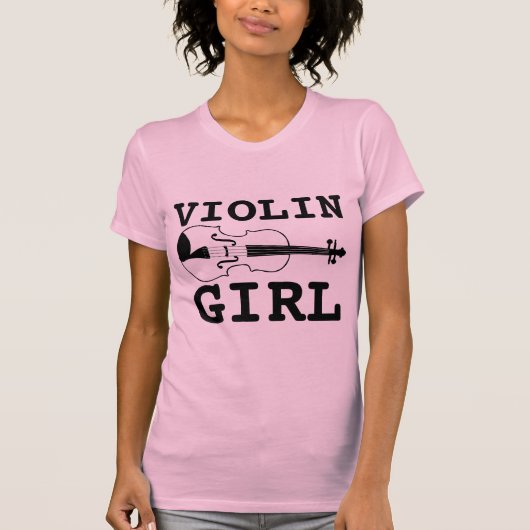 T-SHIRTS DE LA FILLE VIOLIN (Devant)