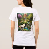 T-shirts de la forêt Unicorne enchantée (Verso)