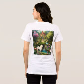 T-shirts de la forêt Unicorne enchantée (Verso intégral)