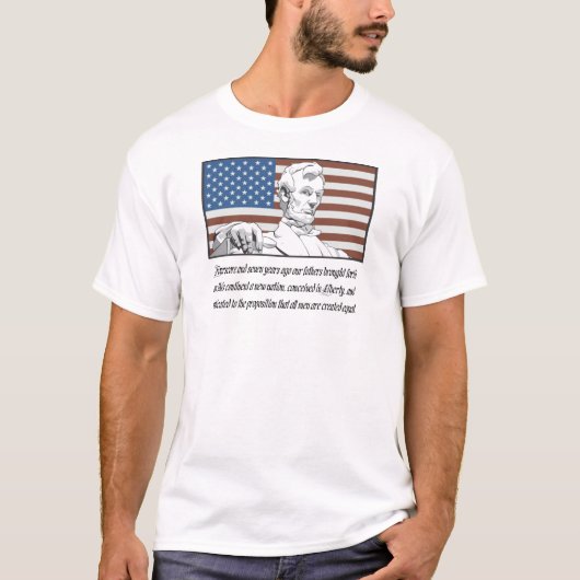 T-shirts de la parole d'Abraham Lincoln (Devant)