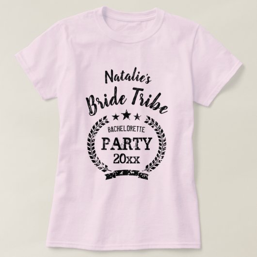 T-shirts de la partie de bachelorette de la tribu  (Design devant)