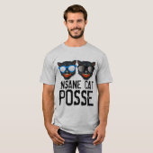 T-SHIRTS DE LA POSSE DE CHAT INSANE (Devant entier)