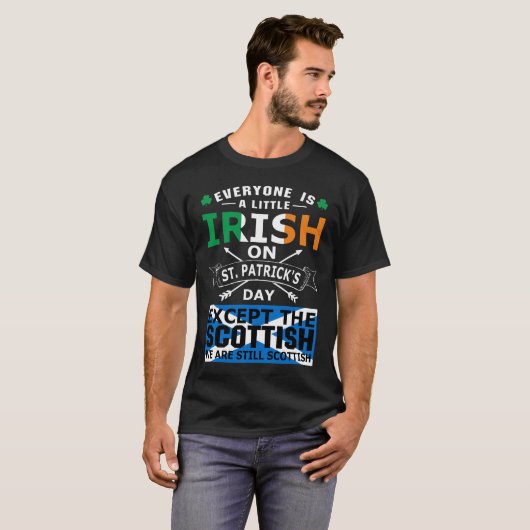 T-shirts de la Saint Patrick écossais (Devant entier)