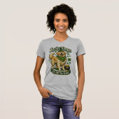 T-shirts de la Saint-Patrick pour chiens chanceux (Devant entier)