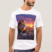 T-shirts de la Sunset Pride de papa Lion (Devant)