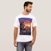 T-shirts de la Sunset Pride de papa Lion (Devant entier)