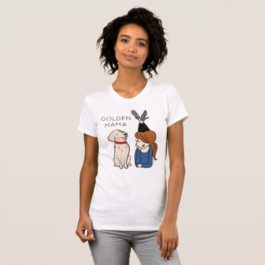 T-shirts de l'artiste doré (Devant entier)