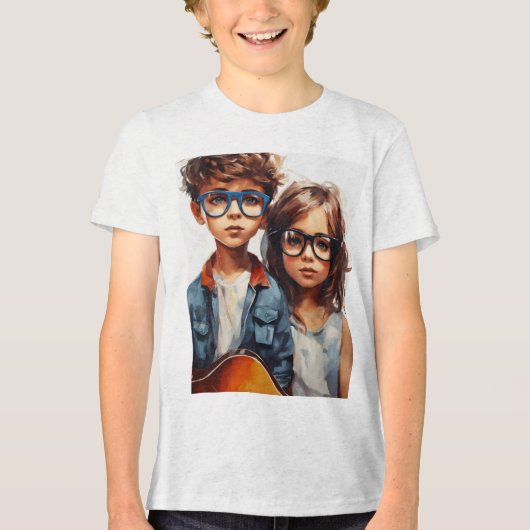 T-Shirts de l'équipage à manches courtes en coton  (Recto)