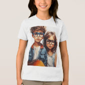 T-Shirts de l'équipage à manches courtes en coton  (Recto)