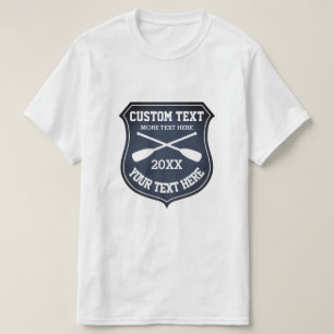 T-shirts de l'équipage de l'équipage du logo de