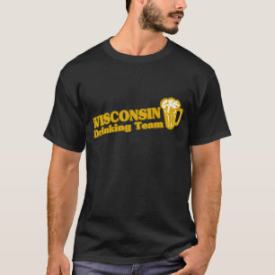 T-shirts de l'équipe de Drinking Team du Wisconsin