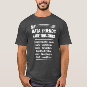 T-shirts de l'expert scientifique en données amusa