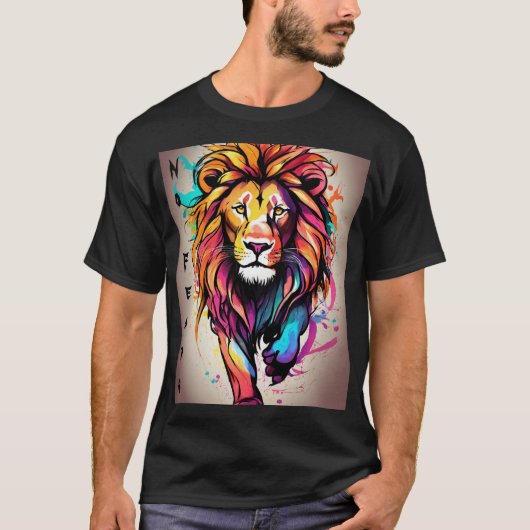 T-shirts de Lion fantastiques (Devant)