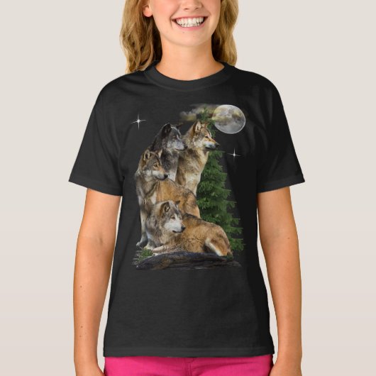 t-shirts de loup (Devant)