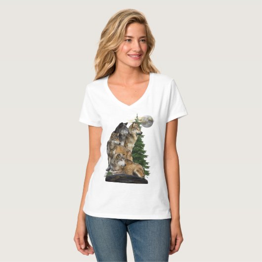 t-shirts de loup (Devant entier)