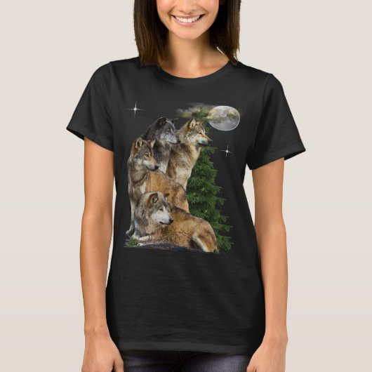 t-shirts de loup (Devant)