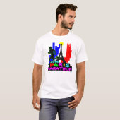 T-shirts de marathon de Paris (Devant entier)
