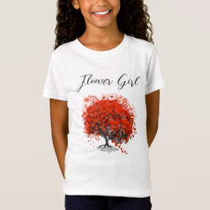 T-shirts de mariage à l'arbre rouge, cadeaux, auto