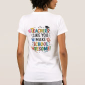 T-shirts de niche pour enseignants qui deviennent (Dos)