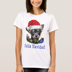 T-shirts de Noël de femmes chiens