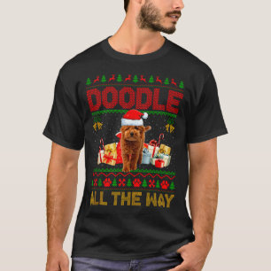 T-shirts de Noël laids pour chien Goldendoodle Chi