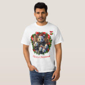 T-shirts de Noël Panda Bear (Devant entier)